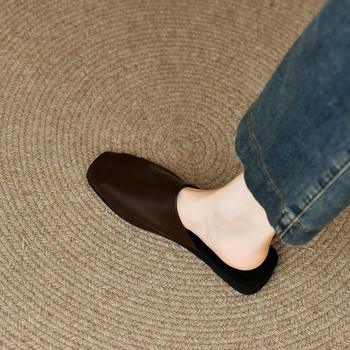 Παντόφλες με τετράγωνα δάχτυλα 2025 Καλοκαίρι Νέο στυλ Χοντρό τακούνι Μοντέρνο εξωτερικό ένδυμα με τετράγωνα δάχτυλα Baota Elegant Εξωτερικό εμπόριο χονδρικής διασυνοριακά