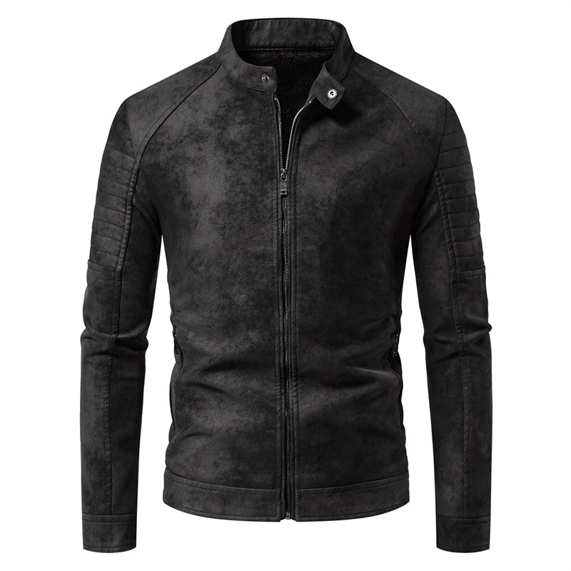 Uus piiriülene Euroopa ja Ameerika retro nahktagi retro batikvärvitud mati viimistlusega, trendikas ja moekas