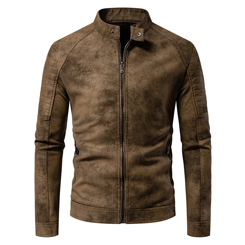 Uus piiriülene Euroopa ja Ameerika retro nahktagi retro batikvärvitud mati viimistlusega, trendikas ja moekas