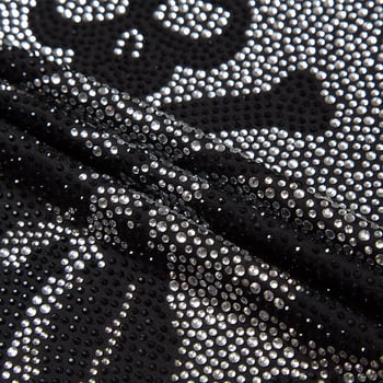 Tricou bărbați cu mânecă scurtă cu craniu la modă europeană, tricou Spirit Boy, mărime mare, casual, bărbați cu mânecă jumătate, bumbac mercerizat