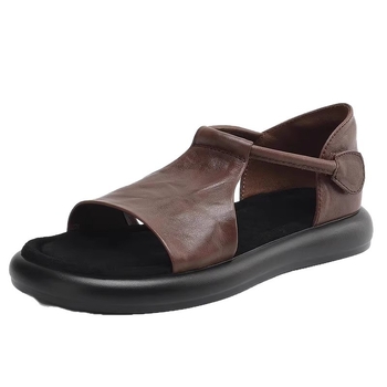 Γυναικεία φλατ σανδάλια με μαλακή σόλα, καλοκαίρι, ρετρό, 2025, νέα, άνετα, απλά, ρούχα, σανδάλια θαλάσσης, χονδρική