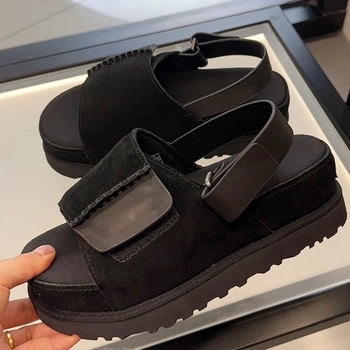 Χοντρή σόλα με αυξημένη ξένη εμπορική λέξη με αγκράφα ψαριού, γάντζο και θηλιά, υπαίθρια σανδάλια θαλάσσης με γάντζο και θηλιά, καλοκαίρι, νέα casual γυναικεία μονόστρωτα παπούτσια