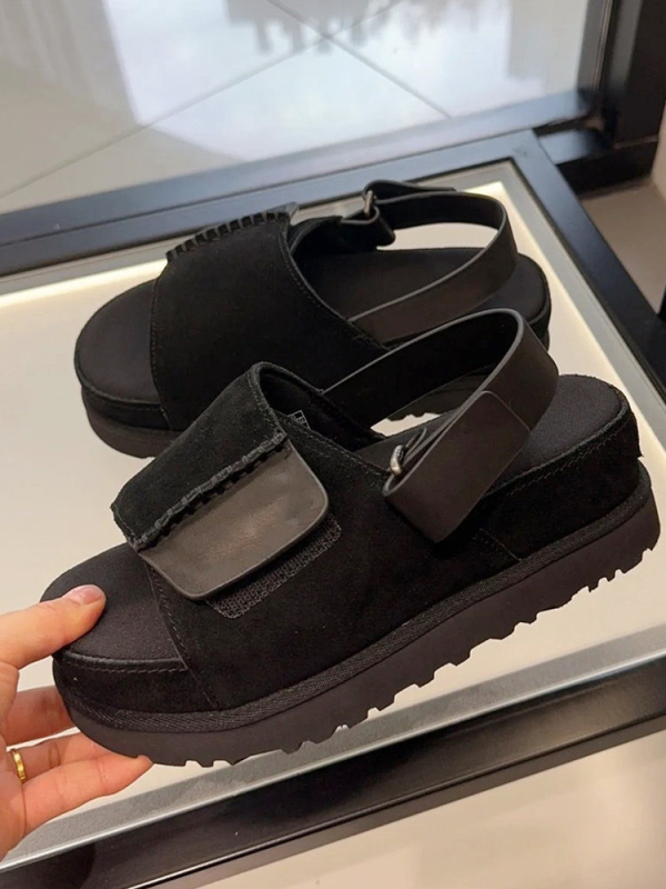 Sandale de plajă pentru femei, cu talpă groasă, cu cataramă pentru comerț exterior sporită, cu gură de pește și cârlig, de vară, casual, noi, cu un singur strat