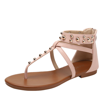 Γυναικεία σανδάλια από την Ευρώπη και την Αμερική για το καλοκαίρι του 2025, νέα ρετρό, casual, μοντέρνα ρωμαϊκά παπούτσια 338-145