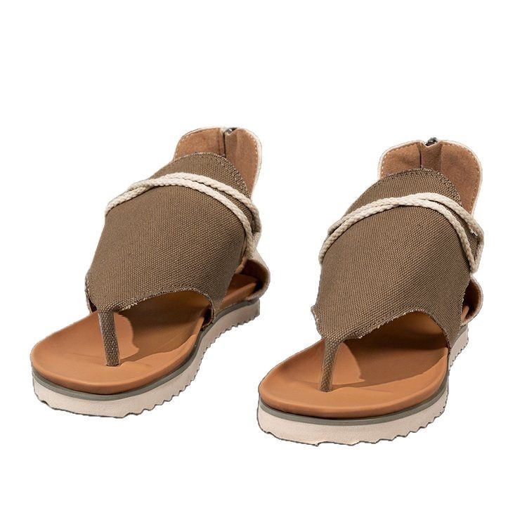 Sandale romane Amazon de vară 2025, cu model de șarpe transfrontalier, plate, pantofi romani ușoare