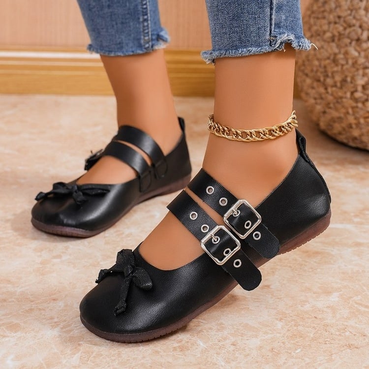 Japonia și Coreea de Sud Comerț Exterior plus mărime curea cataramă cu cap rotund pantofi plat transfrontalieri nou arc gura superficială respirabil leneș pantofi de barcă