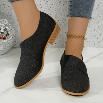 Cizme pentru femei 2024 toamna și iarna noi casual laterale cu toc jos cu vârful ascuțit, pantofi de damă, mărime mare, stil de export