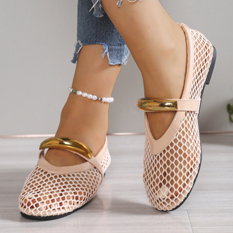 Pantofi sport cu toc înalt, cu gura mică, de dimensiuni mari, pentru femei, cu toc înalt, pentru primăvară și vară, sandale respirabile cu vârf rotund pentru femei