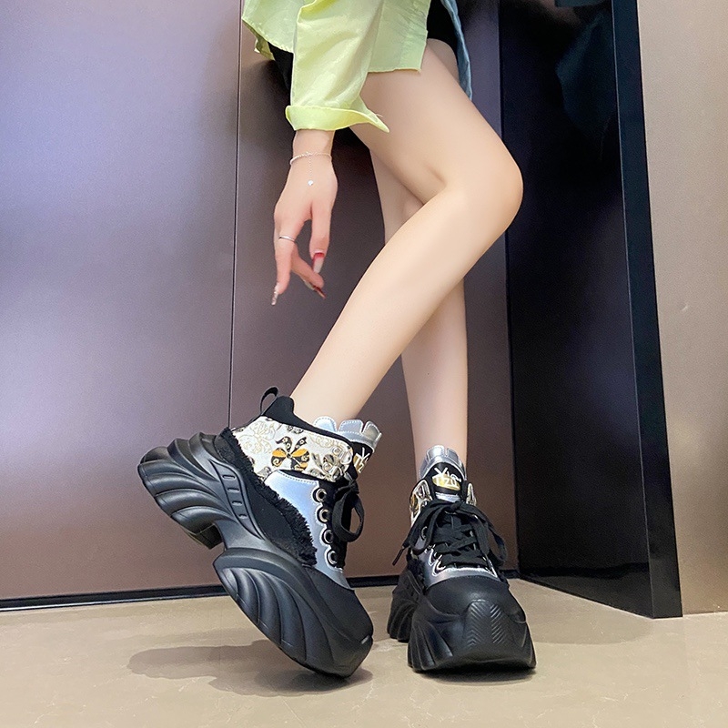 Plus size cipele s debelim potplatom za vanjsku trgovinu, ženske cipele Torre, nove modne mrežaste sportske ležerne cipele za jesen 2024.