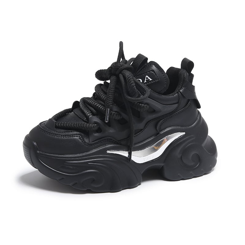 Pantofi sport cu talpă groasă, albi, ușori, cu platformă, pentru femei, care arată picioarele, pantofi sport mici, pantofi de damă europeni pentru femei, 2024, primăvara și toamna, stil fulger nou