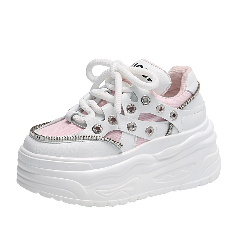 Nove Torre cipele za proljeće i jesen 2024., ženske ležerne modne tenisice, ženske bijele cipele na platformi