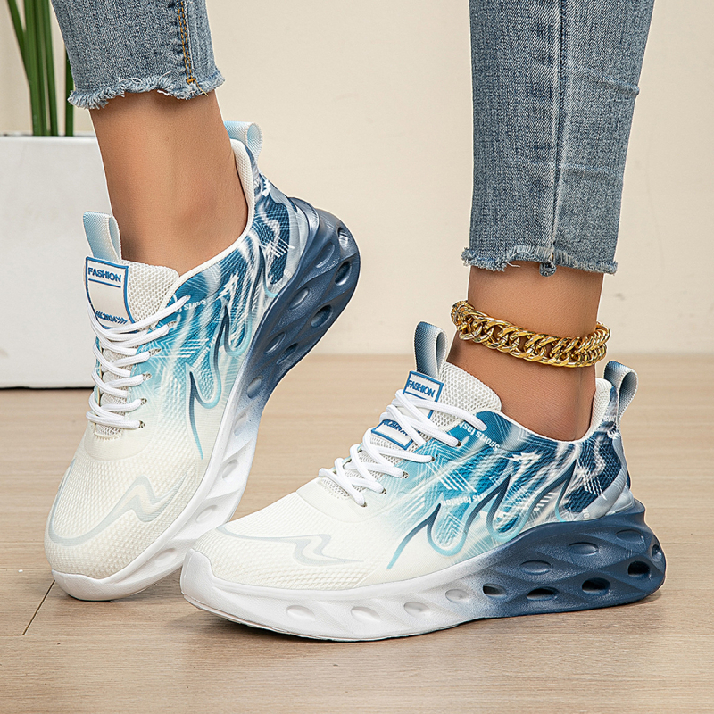 Pantofi sport casual ușori și confortabili pentru femei, mărimi mari, transfrontalieri, noi și populari, pantofi de alergare elastici, pantofi respirabili din plasă pentru patru sezoane