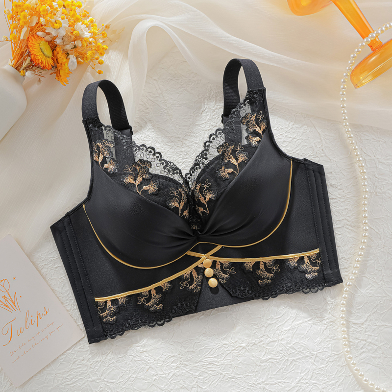 Traatvaba, õmblusteta, külgtoetav, väikest rinda suurendav, lõtvumisvastane, hingav pitsääris, seksikas ja mugav naiste rinnahoidja