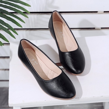 Γυναικεία φλατ παπούτσια σε στυλ τουίντ για την άνοιξη του 2022, νέα παπούτσια με μυτερά δάχτυλα και ρηχό στόμα, γυναικεία παπούτσια εργασίας με μεσαίο τακούνι, χονδρική