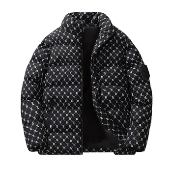 Ανδρικό Φθινόπωρο και Χειμώνας 2024 με Βαμβάκι, Νέα Μόδα, Παλτό με Βαμβάκι και Ζεστό Γιακά, Ανδρικό Κοστούμι