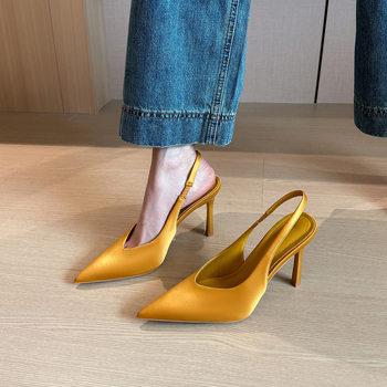 2199-15 Καθημερινά Μωβ Ψηλοτάκουνα Παπούτσια Κορεάτικου Στυλ Νέα Στιλέτο με Μυτερή Μύτη Ευέλικτα Δημοφιλή Γυναικεία Παπούτσια Εργασίας Baotou