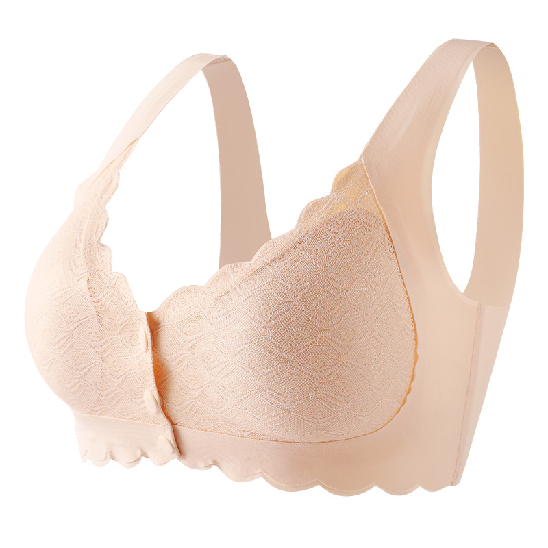 Jäljeta eest avatud pandlaga aluspesu naistele suur rind väike kogumisrõngas mugav rindade sulgemine longusvastane pitsist magamisrinnahoidja imetamiseks