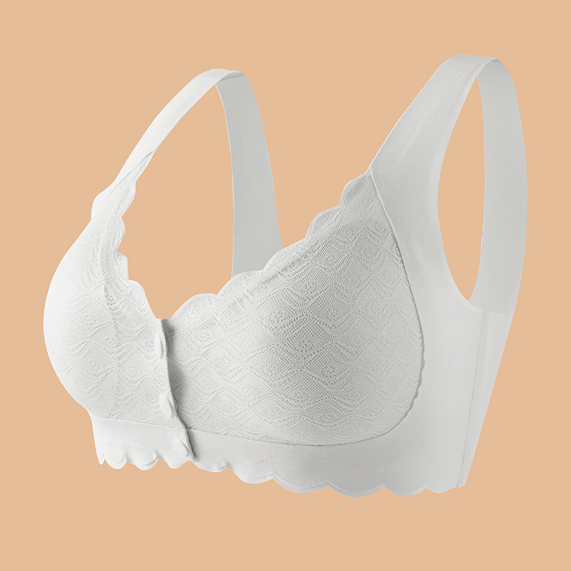 Jäljeta eest avatud pandlaga aluspesu naistele suur rind väike kogumisrõngas mugav rindade sulgemine longusvastane pitsist magamisrinnahoidja imetamiseks