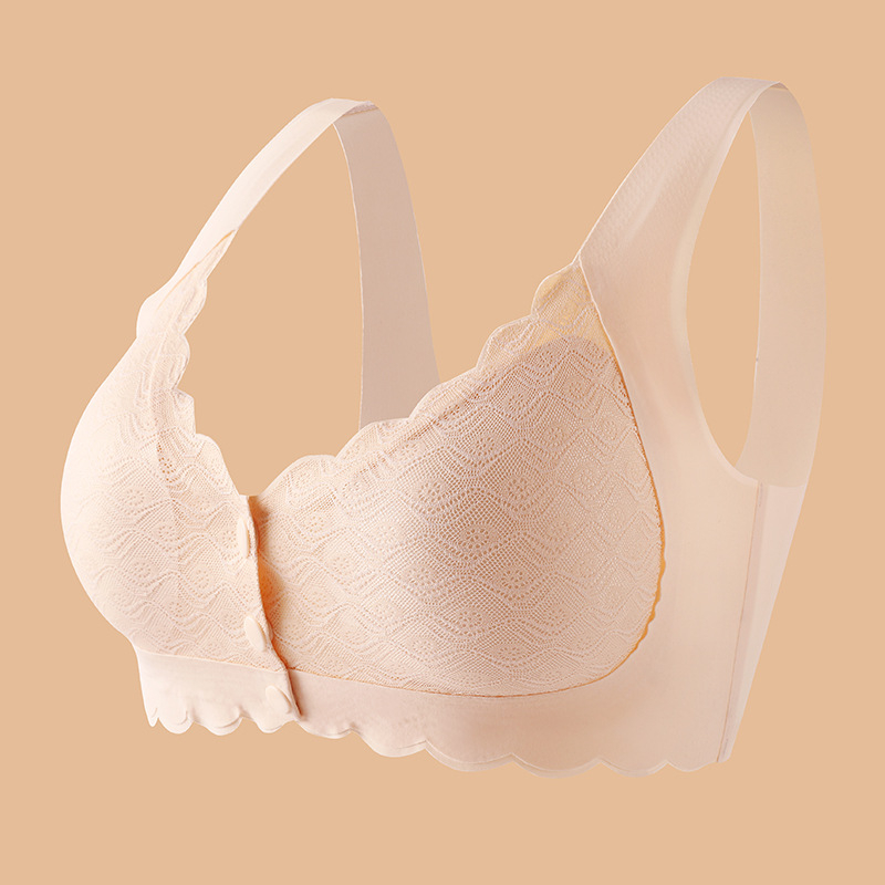 Jäljeta eest avatud pandlaga aluspesu naistele suur rind väike kogumisrõngas mugav rindade sulgemine longusvastane pitsist magamisrinnahoidja imetamiseks