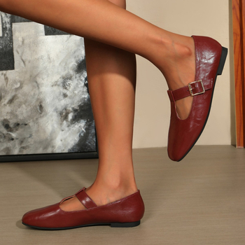 Γυναικεία παπούτσια Mary Jane με μεσαίο τακούνι, άνοιξη και καλοκαίρι 2025, casual, ρετρό, casual, σε σχήμα Τ, με αγκράφα ζώνης, μεγάλο μέγεθος, αναπνεύσιμα και ανθεκτικά στη φθορά.