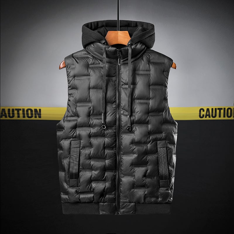 Vestă de bumbac cu livrare gratuită, toamnă și iarnă, pentru bărbați, haină fără mâneci, vestă groasă de bumbac, caldă, vestă la modă pentru bărbați Mj915