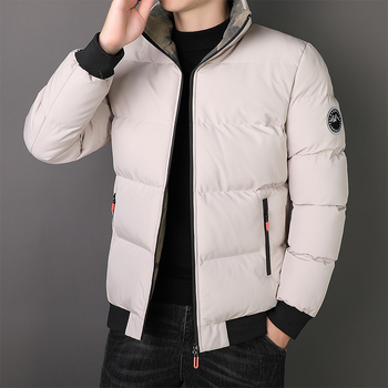 Νέα ανδρικά ρούχα από βαμβάκι για το φθινόπωρο και τον χειμώνα του 2024, ανδρικά ρούχα με χοντρό γιακά, βαμβακερά μπουφάν, μπουφάν ψωμιού, όμορφα