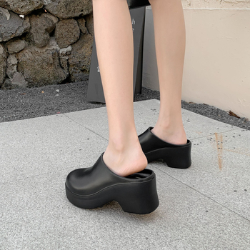 Birkenth cipele, sandale s platformom, ženske prekogranične vanjske trgovine, visoke pete, Baotou papuče, europske i američke, u trendi EVA sandale s polu-vrećom