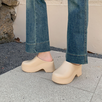 Birkenth cipele, sandale s platformom, ženske prekogranične vanjske trgovine, visoke pete, Baotou papuče, europske i američke, u trendi EVA sandale s polu-vrećom