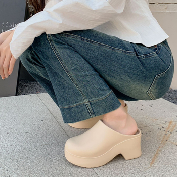 Birkenth cipele, sandale s platformom, ženske prekogranične vanjske trgovine, visoke pete, Baotou papuče, europske i američke, u trendi EVA sandale s polu-vrećom