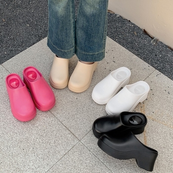 Birkenth cipele, sandale s platformom, ženske prekogranične vanjske trgovine, visoke pete, Baotou papuče, europske i američke, u trendi EVA sandale s polu-vrećom