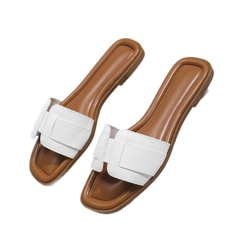 Ženske papuče Nove europske i američke ležerne papuče Europske i američke prekogranične papuče velikih ravne papuče Sandale