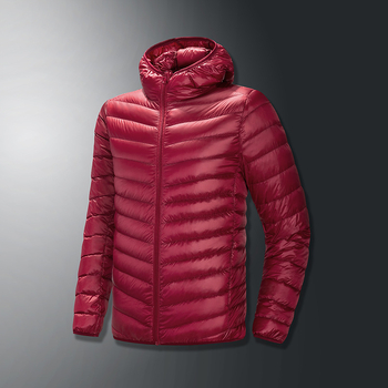 Užsienio prekybos rudens ir žiemos gobtuvu lengva pūkinė striukė vyrams, plius dydžio, jaunimo sportinė baltos anties pūkinė trumpa šilta vienspalvė striukė
