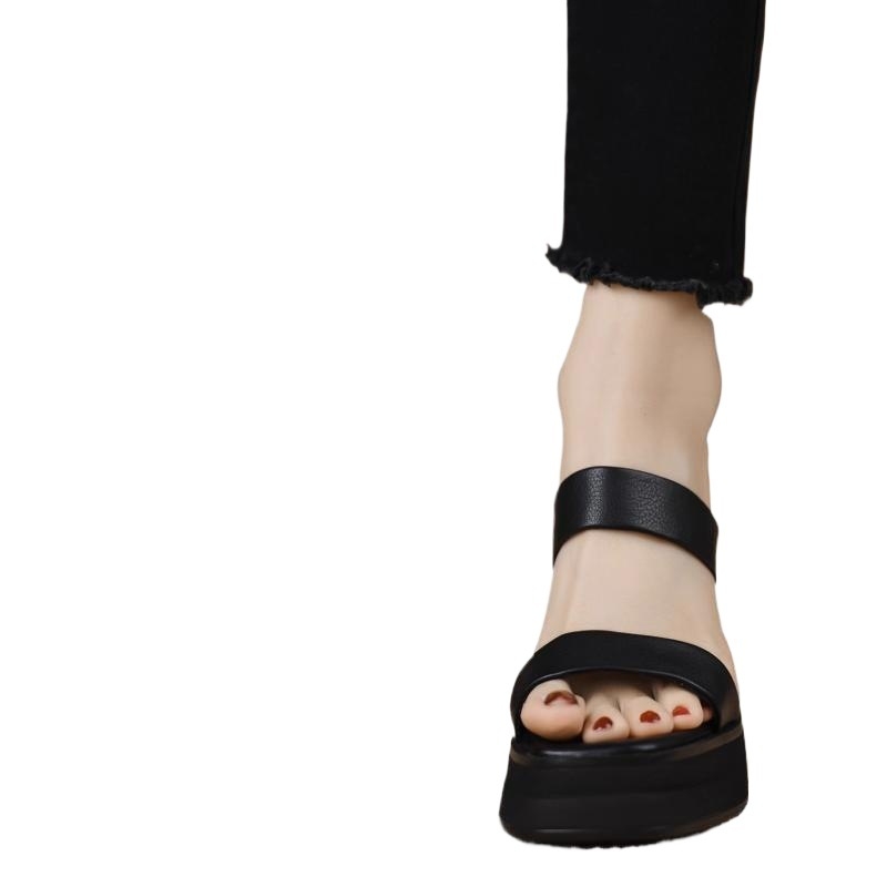 Svestrane sandale s debelom petom za žene, nova modna vanjska odjeća za ljeto 2025., slip-on cipele, vodootporne, platforme, visoke pete