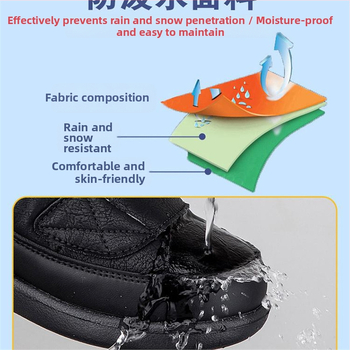 Plačios pėdos seno vyro medvilniniai batai vyriški žieminiai vilnos pamušalu sustorinti šilti batai nykščio evoliucija tėčio vandeniui atsparūs dideli sniego batai