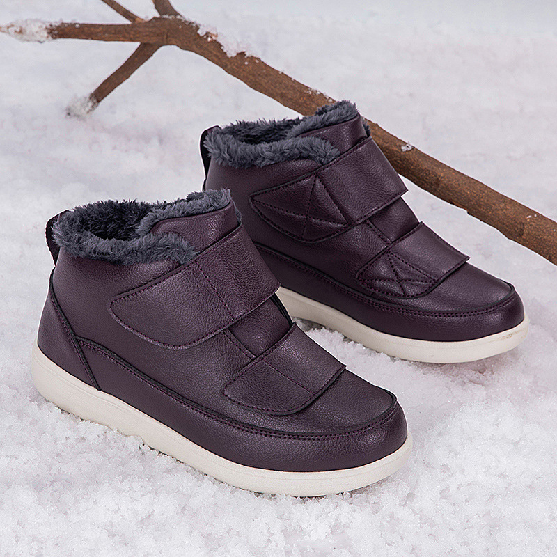 Plačios pėdos seno vyro medvilniniai batai vyriški žieminiai vilnos pamušalu sustorinti šilti batai nykščio evoliucija tėčio vandeniui atsparūs dideli sniego batai