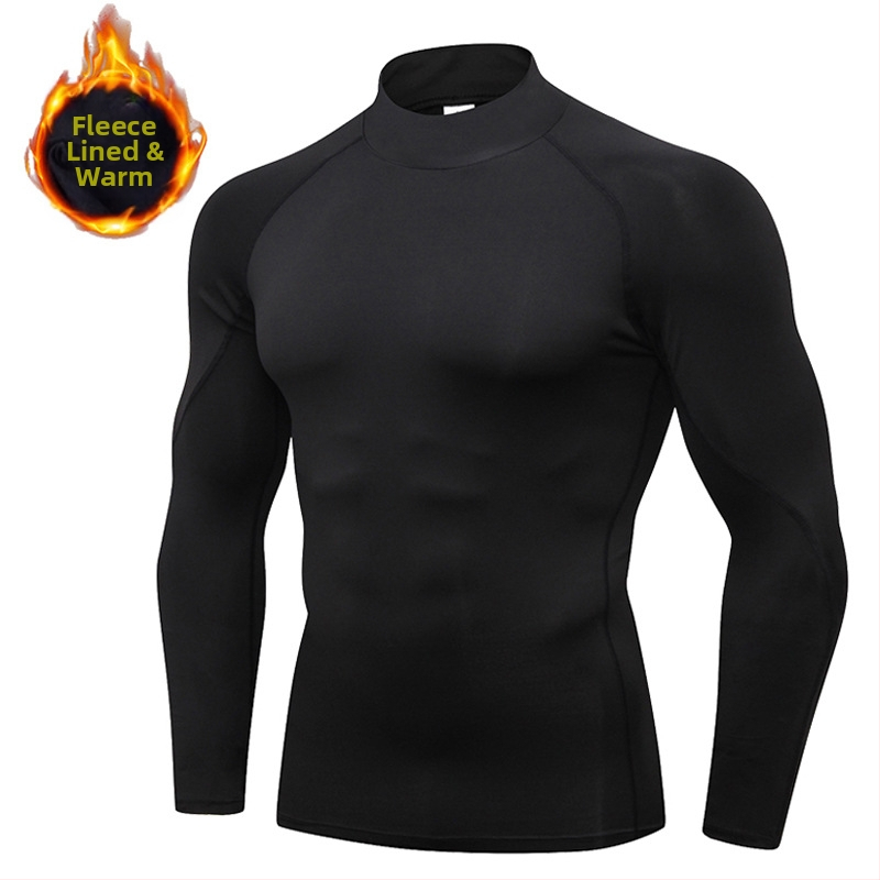 Meeste sügis- ja talvespordibody, kõrge kaelusega, pikkade varrukatega, sametist, soe, elastne, kiiresti kuivav, jooksualusriietus