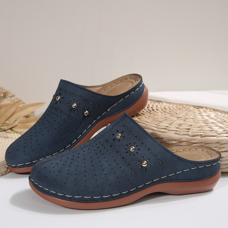 Ljetne nove ženske papuče Baotou s debelim potplatom iz vanjske trgovine iz 2025., velike, s izrezom na klin, ležerne sandale s debelim potplatom