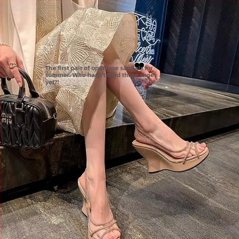 Γυναικεία Σανδάλια με Τακούνι Fish Mouth, Καλοκαίρι 2025, Νέο Στυλ, Σέξι Διαφανή με Τακούνια Φούστας