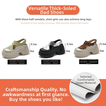 Γυναικεία καλοκαιρινά αθλητικά παπούτσια 2025, νέα, ευέλικτα, αναπνεύσιμα, casual, με εσωτερική αύξηση ύψους, για μικροκαμωμένα άτομα.