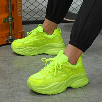 Γυναικεία παπούτσια μπαμπά με χοντρή σόλα, νέα φθινοπωρινά αναπνεύσιμα παπούτσια υψηλής παλίρροιας για ζευγάρια, ρετρό casual sneaker