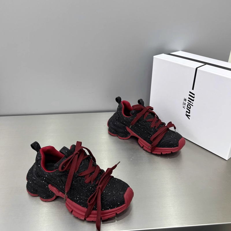 Pariške cipele od prave kože s cirkonima za žene, gornja odjeća, nove ljetne cipele s debelim potplatom i cirkonima za žene, svestrane sportske i ležerne cipele