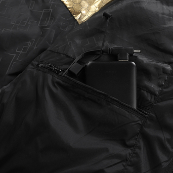 Piiriülene uus kütte ja puuvillase polstriga kapuutsiga USB intelligentne konstantse temperatuuriga kütte ja puuvillase polstriga jope, meeste ja naiste soe elektriline puuvillase polstriga jope