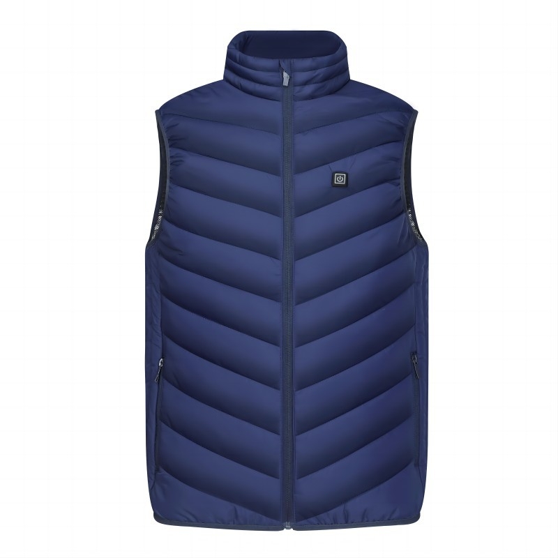 Noorte küttetsooni 9 vest meeste intelligentne laadimisega varrukateta kraega elektriline soojendusega keskealistele ja eakatele mõeldud vest soojendusega vest