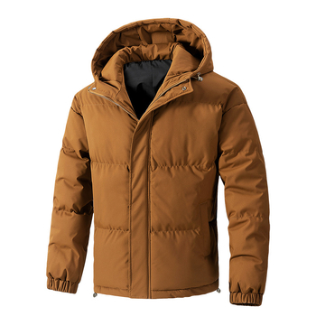 Χειμερινό, μοντέρνο ανδρικό όμορφο παλτό με κουκούλα και βαμβακερή επένδυση, παχουλό, μεγάλο μέγεθος, ανθεκτικό στο κρύο, ζεστό, βαμβακερό μπουφάν, ανδρικό παλτό