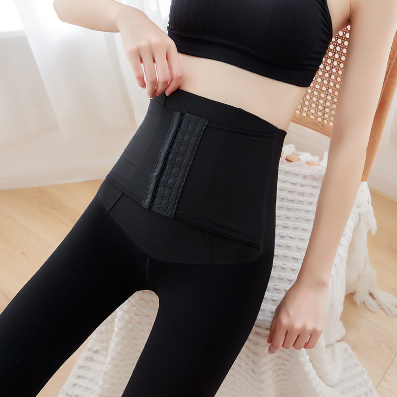 Ženske tajice s visokim strukom i podizanjem bokova od umjetnog mesa, podstavljene flisom, sive, prozirne, trostruke, jednodijelne, za stjuardese