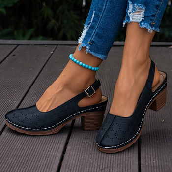 Γυναικεία παπούτσια 35-43 γιάρδες plus size, φαρδιά, χοντρά πόδια, καλοκαιρινά, σανδάλια για μητέρες, κούφια, μαλακή σόλα, μεσήλικες, ηλικιωμένοι, άνετα 42 μέτρα