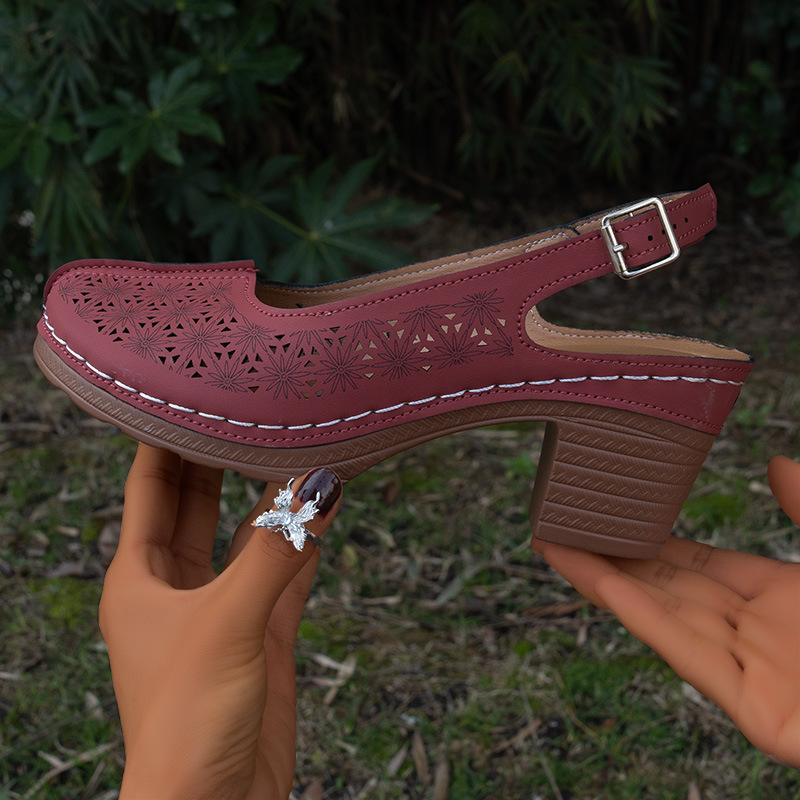 Pantofi de damă de mărime mare, 35-43 de yarzi, cu picioare late și groase, pantofi de vară pentru mame, sandale goale cu talpă moale, confortabile pentru vârstnici de vârstă mijlocie, mărimea 42