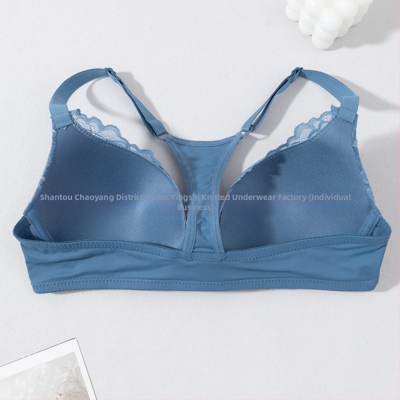Производителят е специализиран в трансгранична търговия на едро, европейски и американски, популярен удобен, стоманен пръстен, френски, секси дантелен сутиен с копчета отпред и отзад, красив сутиен