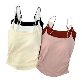 Naujo stiliaus, gryno, saldaus ir aštraus dizaino, klostuotos liemenėlės formos moteriški drabužiai, priglundantys prie palaidinės su krūtinės pagalvėle