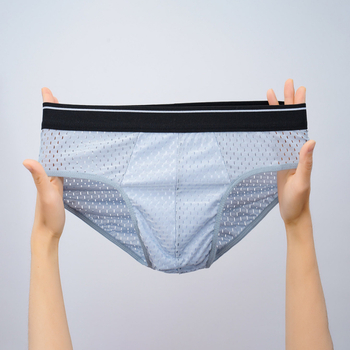 Vīriešu apakšveļa Ice Silk trīsstūra šorti Vīriešu apakšveļa Pusaudžiem Liela izmēra Elpojoša Vasaras Jauns Stils Vidēja Vidukļa Plus